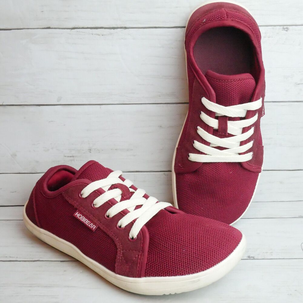 Hobibear Unisex Size 40 Shoes Red Maroon Laceup  Barefoot Minimalist GS7968